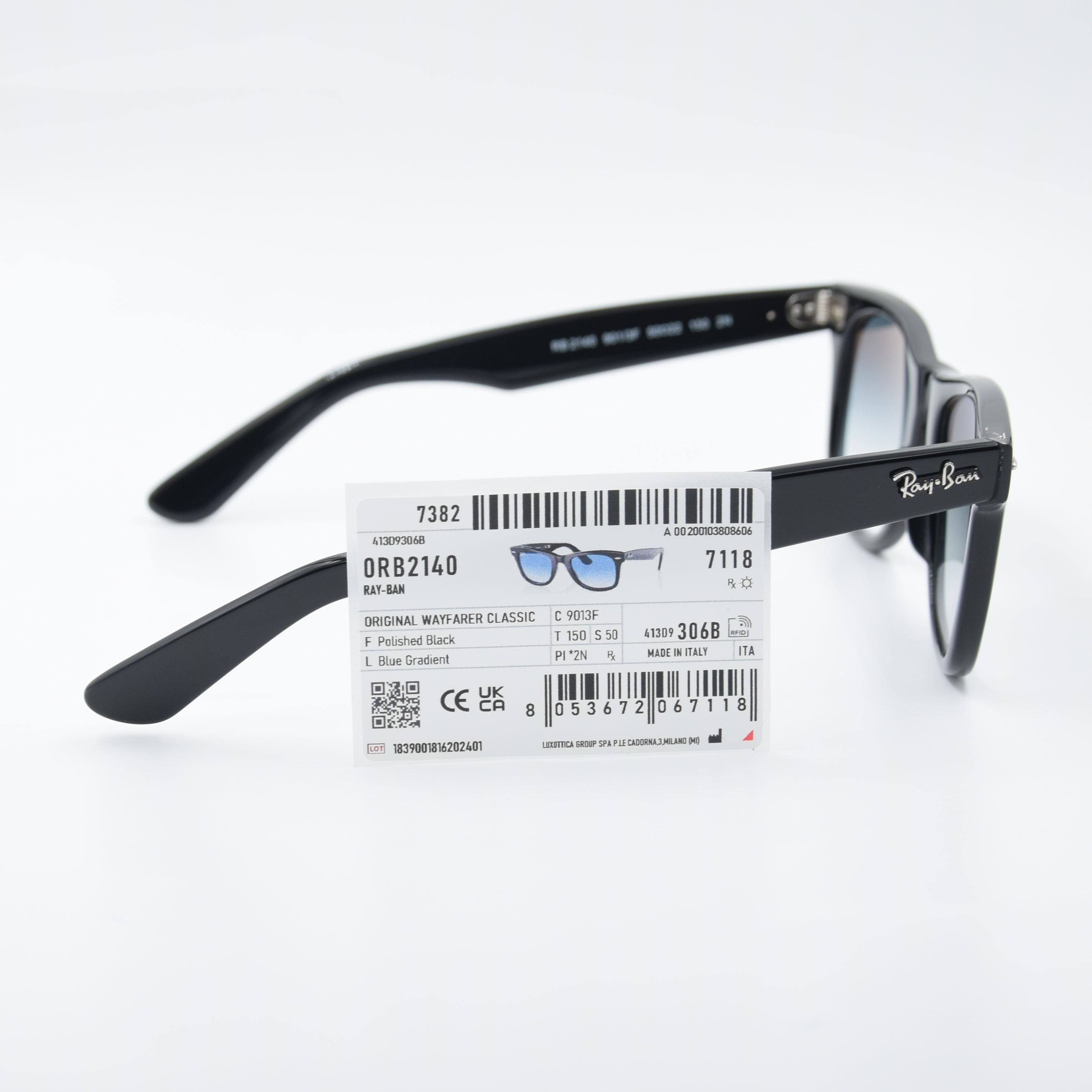 SOLAIRE :RAY-BAN WAYFARER RB2140 901/3F