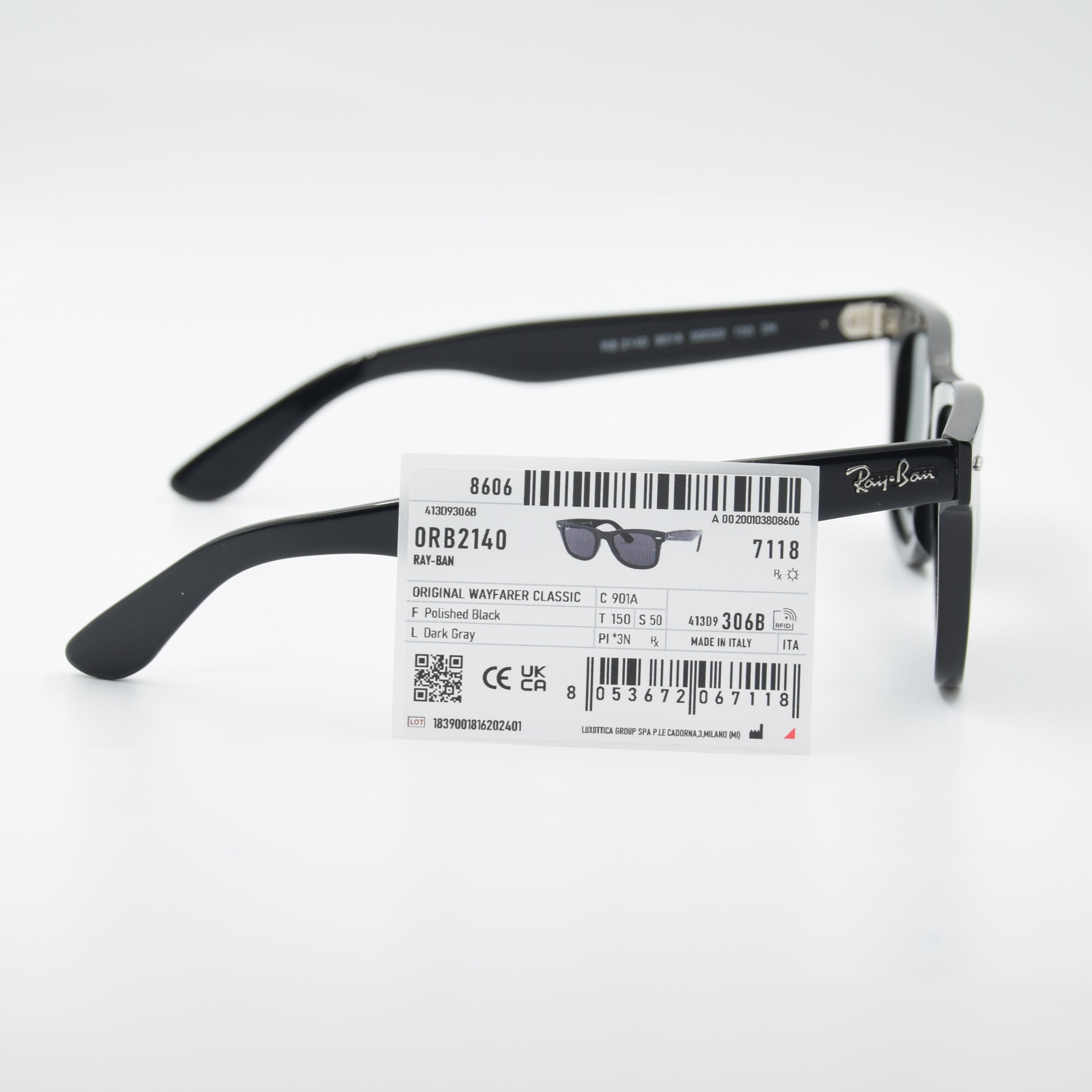 SOLAIRE :RAY-BAN WAYFARER RB2140 901A