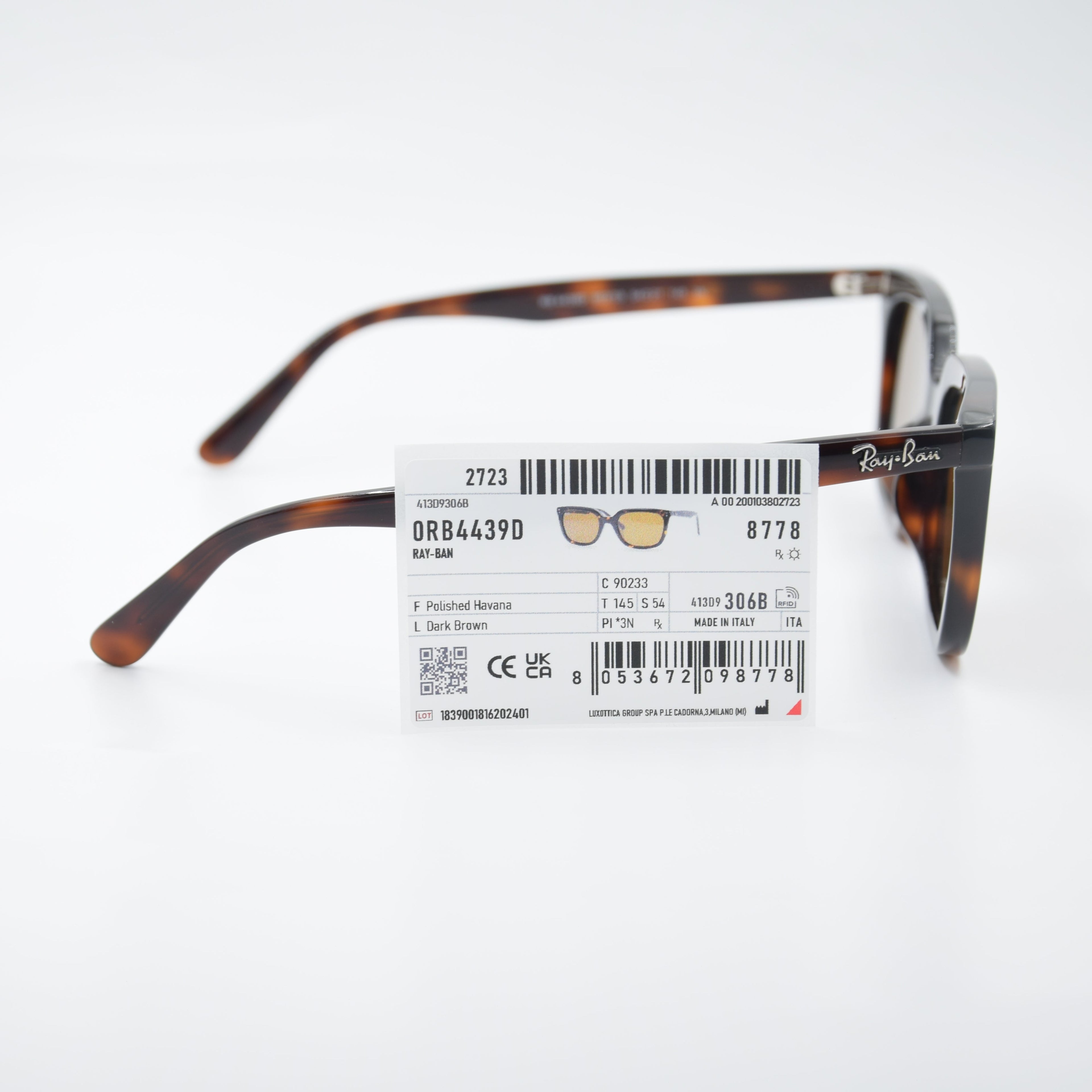 SOLAIRE :RAY-BAN RB4439D 902/33