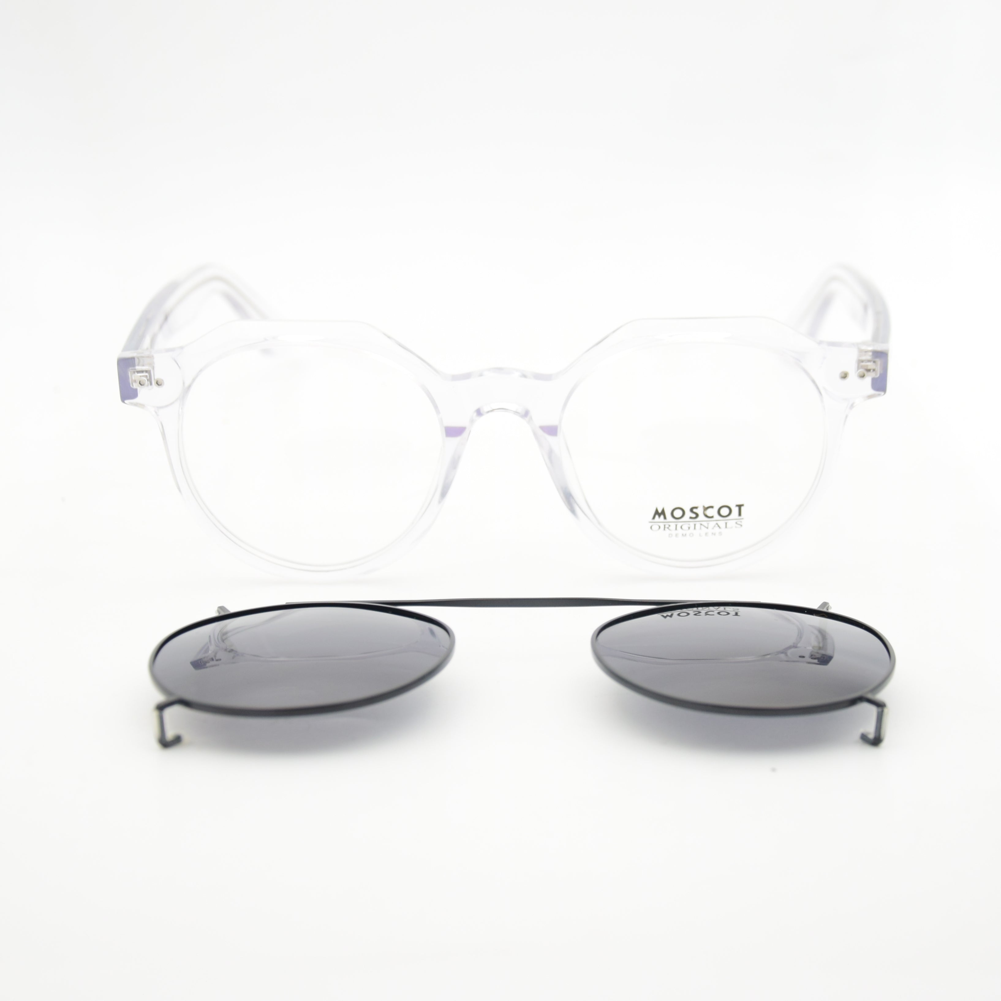 CLIPS : MOSCOT R0084 NOIR/CRYSTAL