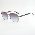 SOLAIRE : PRADA PS2125 SILVER/BLEU ( POLARISÉ )