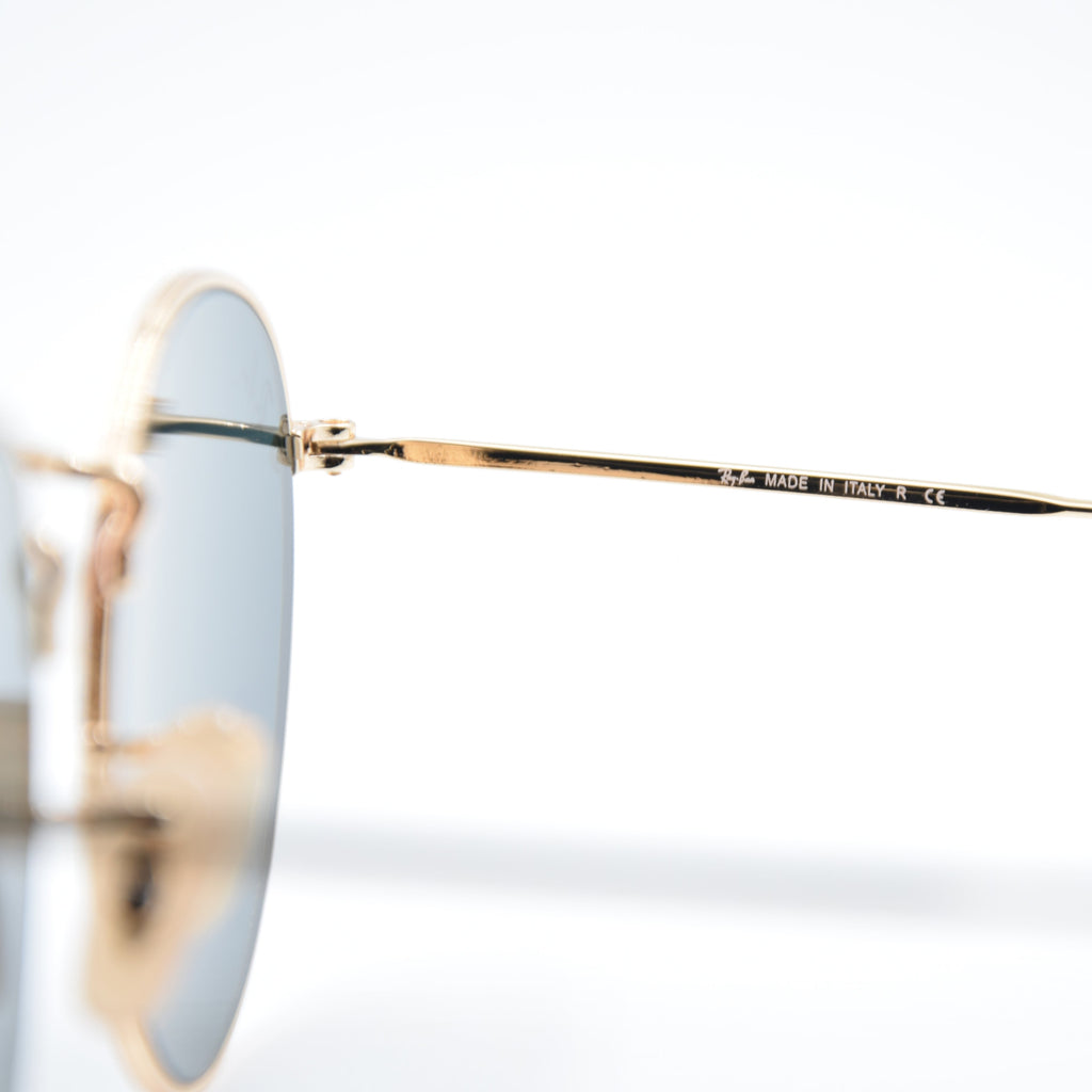 SOLAIRE :RAY-BAN RB3447 ROUND METAL 001/62